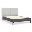 Alpine Furniture Walden Upholstered Full Platform Bed in Gray