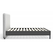 Alpine Furniture Walden Upholstered Full Platform Bed in Gray