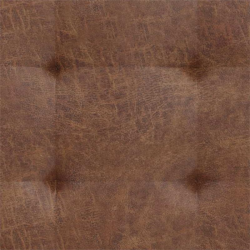 Alpine Furniture Mundo Upholstered California King Platform Bed in Brown
