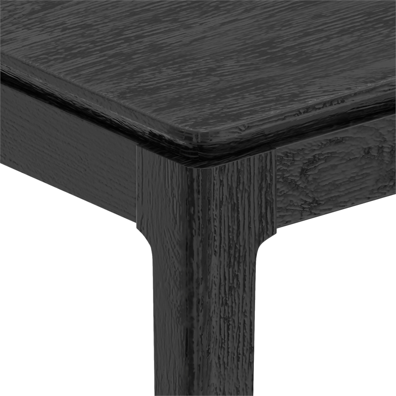 Alpine Furniture Cove Wood Rectangular Dining Table in Vintage Black