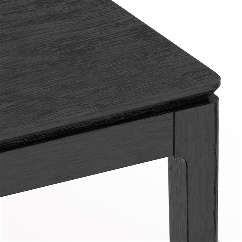 Alpine Furniture Cove Wood Rectangular Dining Table in Vintage Black