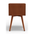 Alpine Furniture Flynn 2 Drawer Small Wood Nightstand in Acorn