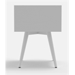 Alpine Furniture Flynn 2 Drawer Small Wood Nightstand in White