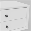 Alpine Furniture Flynn 2 Drawer Small Wood Nightstand in White