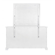 Alpine Furniture Clara Transitional Wood Dresser Mirror in White Mist