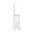 Alpine Furniture Clara Transitional Wood Dresser Mirror in White Mist