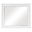 Alpine Furniture Clara Transitional Wood Dresser Mirror in White Mist