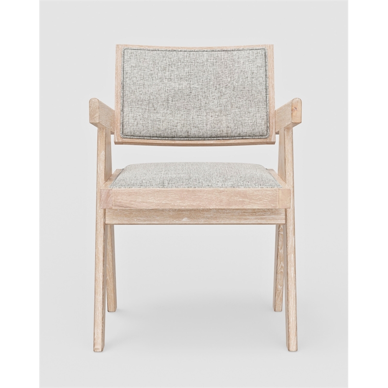 Alpine Furniture Raquel Set of 2 Dining Side Chairs in Natural Driftwood