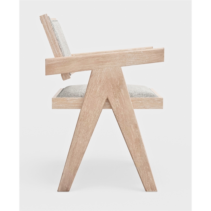 Alpine Furniture Raquel Set of 2 Dining Side Chairs in Natural Driftwood