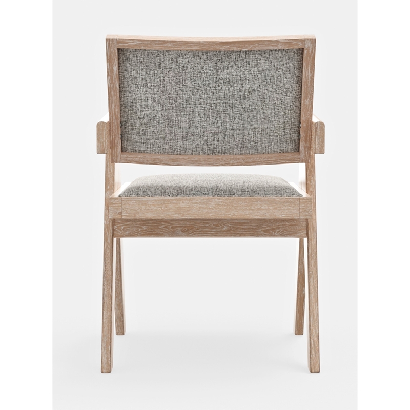 Alpine Furniture Raquel Set of 2 Dining Side Chairs in Natural Driftwood
