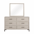 Alpine Furniture Bradley Mirror in Antique White