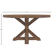 Alpine Furniture Newberry Round Dining Table in Medium Brown