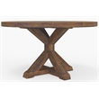Alpine Furniture Newberry Round Dining Table in Medium Brown