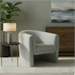 Alpine Furniture Tori Upholstered Accent Chair in Gray