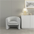 Alpine Furniture Tori Upholstered Accent Chair in Gray