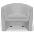 Alpine Furniture Tori Upholstered Accent Chair in Gray