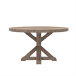 Alpine Furniture Newberry Round Wood Dining Table - Weathered Natural
