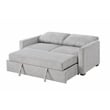 Alpine Furniture 71 in. W Dena Sleeper Sofa - Light Gray