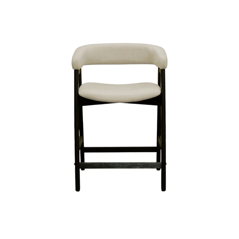 Alpine Furniture Cove Wood Counter Height Chairs Set of 2 -  Vintage Black