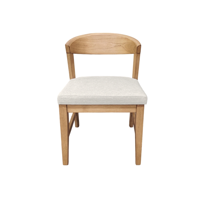 Alpine Furniture Cove Wood Back Dining Chairs - Set of 2 in Natural