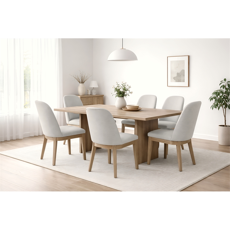 Alpine Furniture Abigail Side Dining Chairs - Set of 2 in Natural