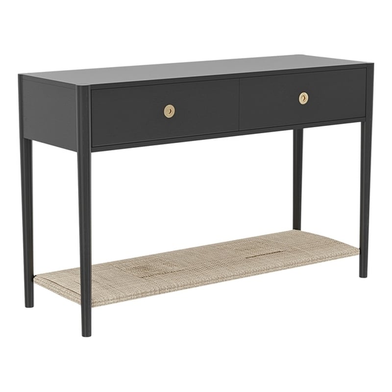 Alpine Furniture Cleo Console Table - Charcoal Gray