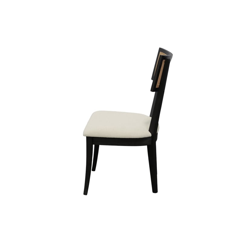 Alpine Furniture Oscar Set of 2 Dining Side Chairs - Black