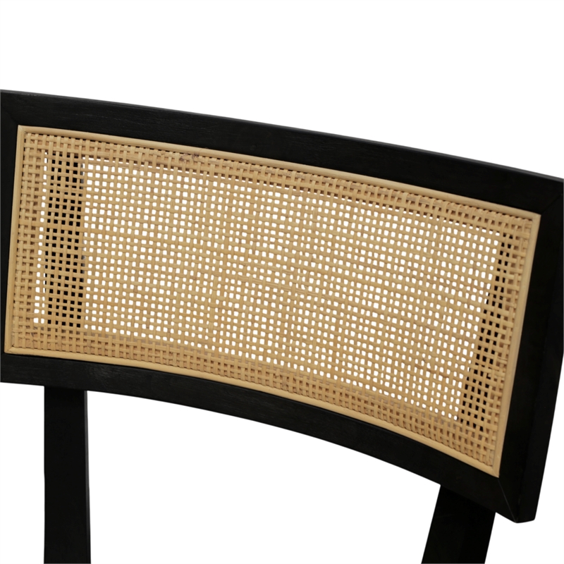 Alpine Furniture Oscar Set of 2 Dining Side Chairs - Black