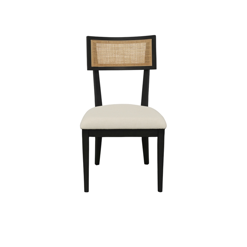 Alpine Furniture Oscar Set of 2 Dining Side Chairs - Black