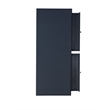 Allora Two Drawer Metal Desk in Blue