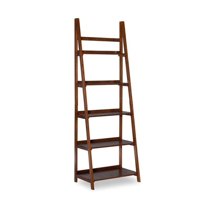 Allora Wood Bookcase in Brown