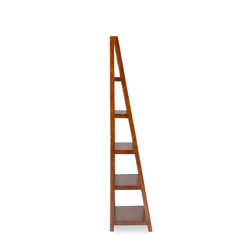 Allora Wood Bookcase in Brown
