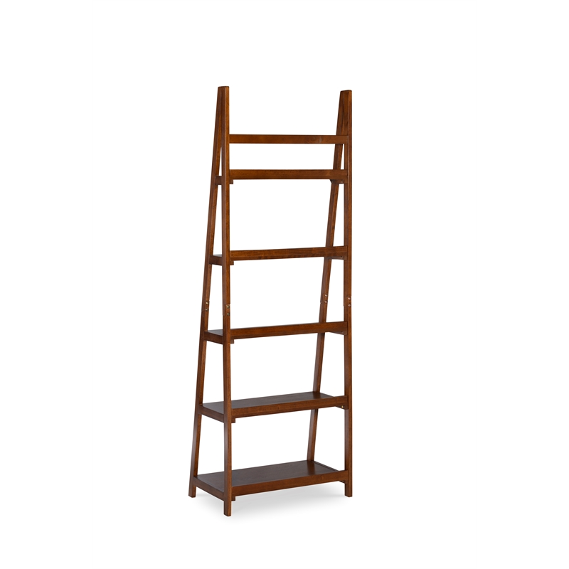 Allora Wood Bookcase in Brown