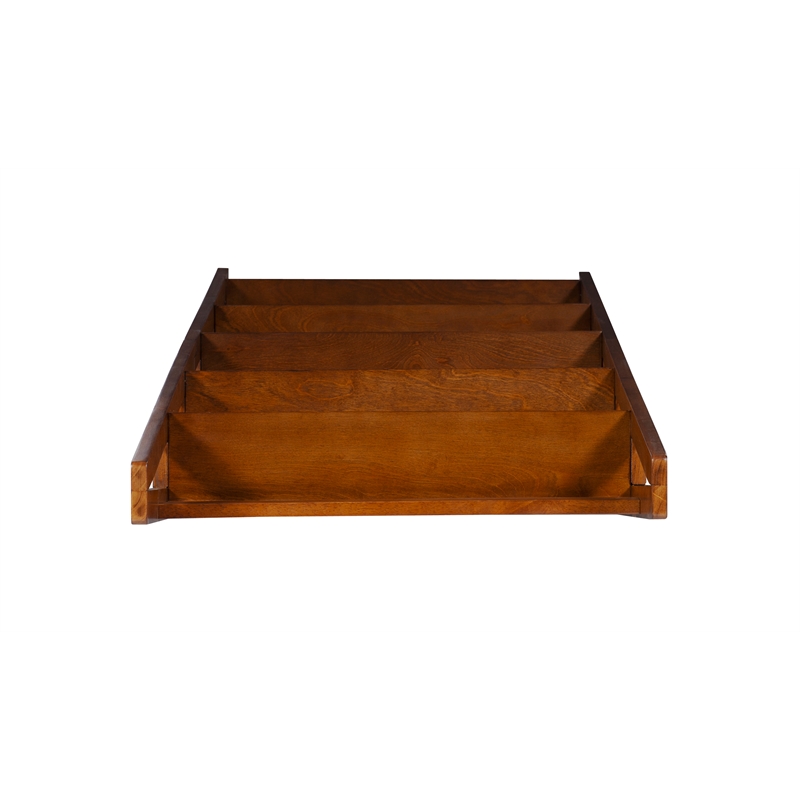 Allora Wood Bookcase in Brown