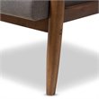 Allora Tufted Accent Chair and Ottoman Set in Gray