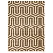 Allora 8' x 10' Power Loom Polypropylene Tangent Rug in Ivory and Beige