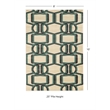 Allora 8' x 10' Power Loom Polypropylene Bridle Rug in Gray and Turquoise