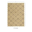 Allora 5' x 7' Hand-Tufted Geometric Design Polyester Rug in Gray and Butter