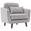 Allora Arm Chair in Light Gray