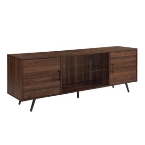 Allora Mid-Century Wood TV Stand for TVs up to 70&quot in Dark Walnut