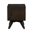 Allora Mid-Century 2 Drawer Nightstand in Brown