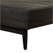 Allora Modern Wood Platform King Bed with Clearance Under The Bed in Brown