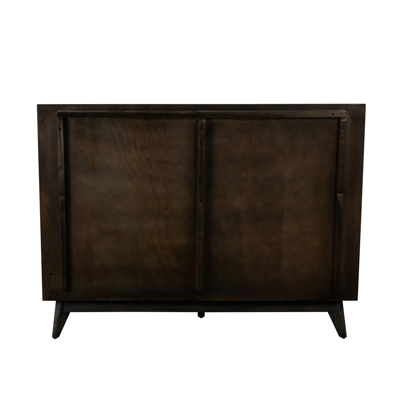 Allora Modern Wood Platform King Bed with Clearance Under The Bed in Brown