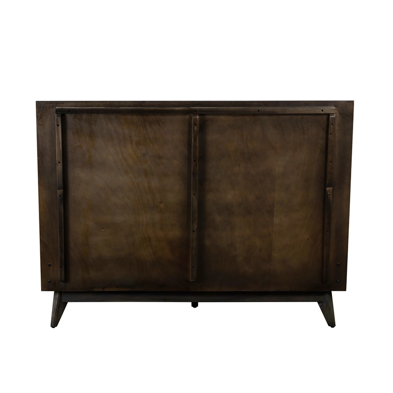 Allora Mid-Century Platform Queen Bed in Espresso