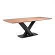 Allora 5-Piece Modern Wood Dining Set with Durable Steel in Brown
