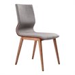 Allora 5-Piece Modern Wood Dining Set with Durable Steel in Brown
