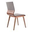 Allora 5-Piece Modern Wood Dining Set with Durable Steel in Brown