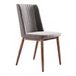 Allora 5-Piece Modern Wood Dining Set with Metal Frame in Brown