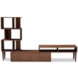 Allora Entertainment Center in Dark Walnut
