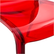Allora Mid-Century Modern Dining Side Chair in Red